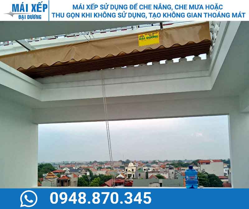 Mái xếp di động sự lựa chọn hoàn hảo che nắng che mưa
