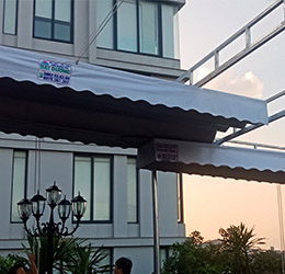 Mẫu mái xếp sân thượng cực đẹp