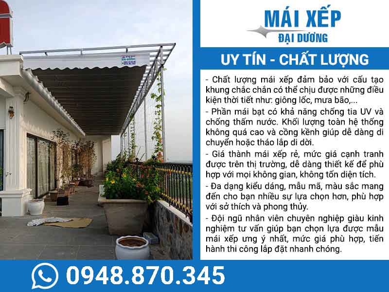 Thi công lắp đặt mái che di động giá rẻ tại Hà Nội

