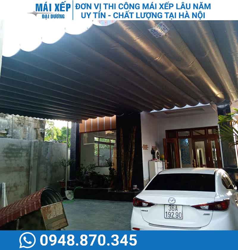 Thi công lắp đặt mái che di động giá rẻ tại Hà Nội
