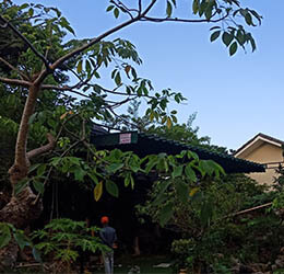 Lắp mái che sân vườn cho không gian thêm sang trọng